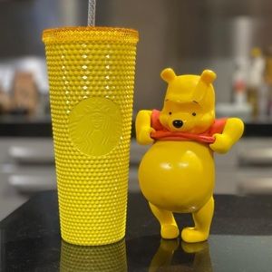 New Starbucks Taiwan Bright Yellow Studded Tumbler